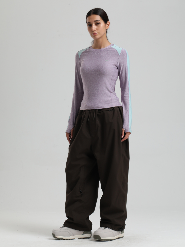 Women's Waterproof Snow Pants Sleek Baggy Snowboard Pants  – Gsou Snow