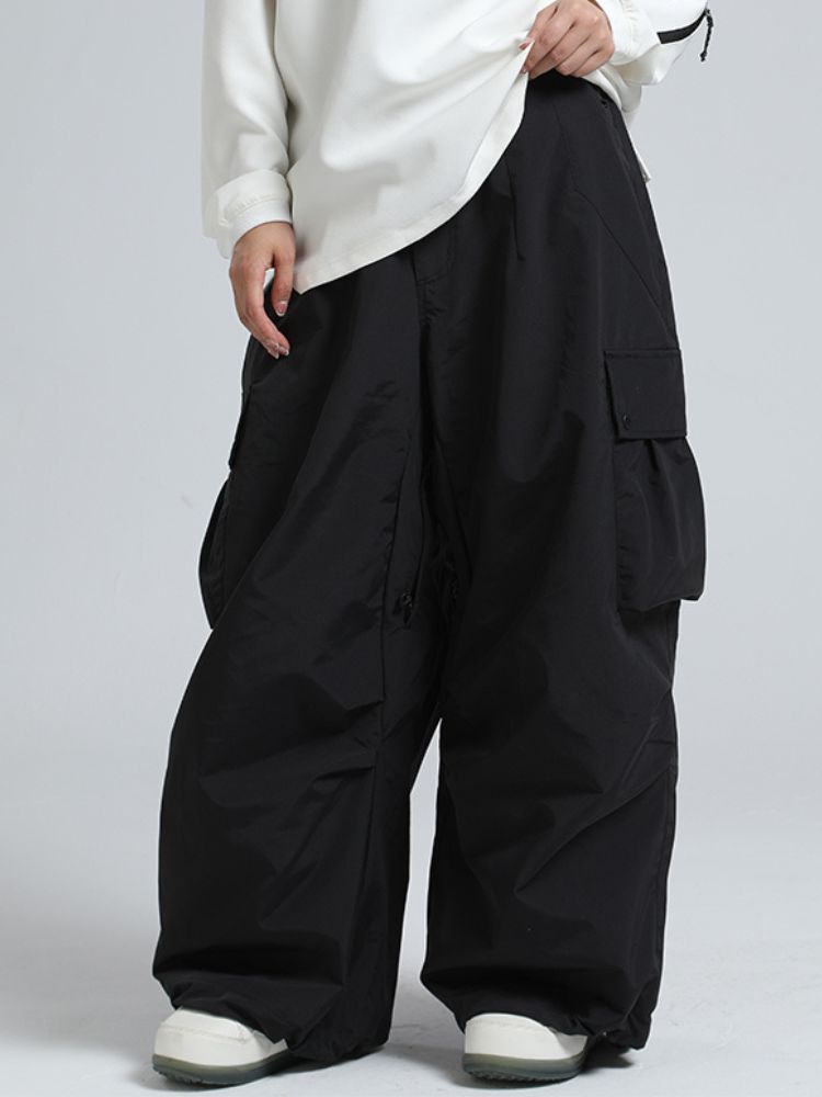 Women's Snow Pants Baggy Cargo Snowboard Pants - Gsou Snow