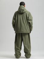 Men's  Baggy Snowboard Jacket Minimalist Insulated Snow Anorak - Gsou Snow