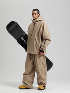 Men's  Baggy Snowboard Jacket Minimalist Insulated Snow Anorak - Gsou Snow