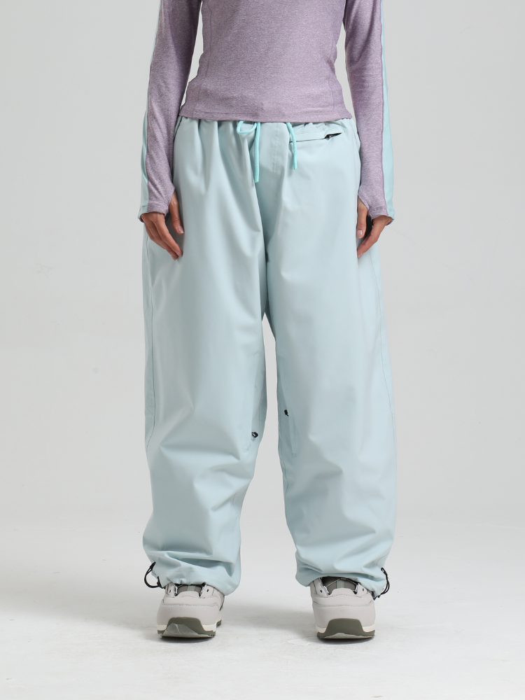 Women's Waterproof Snow Pants Sleek Baggy Snowboard Pants  – Gsou Snow