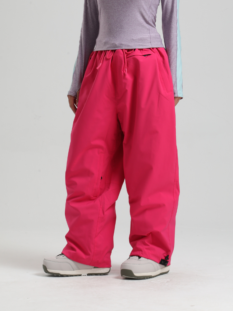 Women's Waterproof Snow Pants Sleek Baggy Snowboard Pants  – Gsou Snow