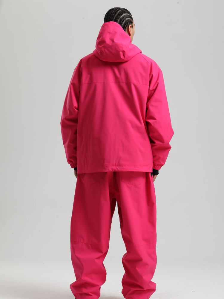 Men's  Baggy Snowboard Jacket Minimalist Insulated Snow Anorak - Gsou Snow