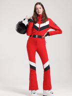 Women's Ski Jumpsuit Snowboard Jumpsuit Elegance Slim Ski Jumpsuit - Gsou Snow