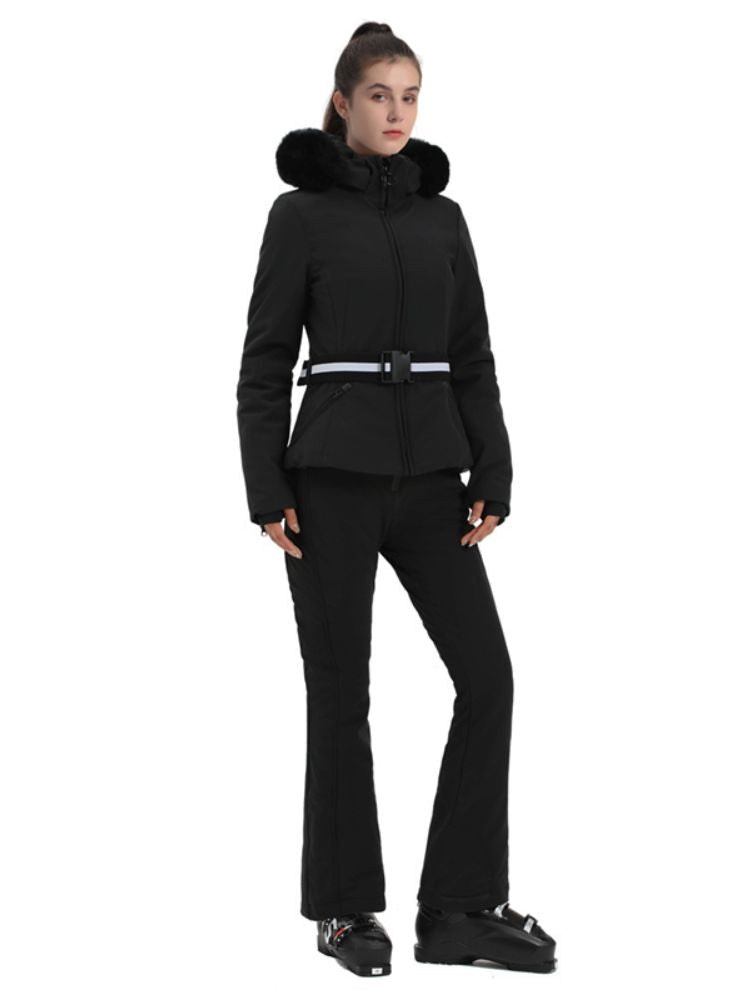 Women's Slim Ski Jacket Insulated Down Snow Jacket - Gsou Snow