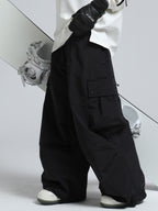 Women's Snow Pants Baggy Cargo Snowboard Pants - Gsou Snow