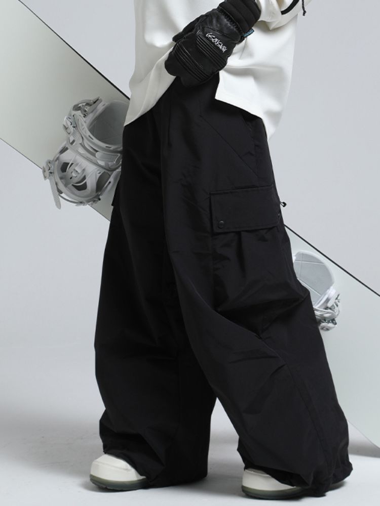 Women's Snow Pants Baggy Cargo Snowboard Pants - Gsou Snow