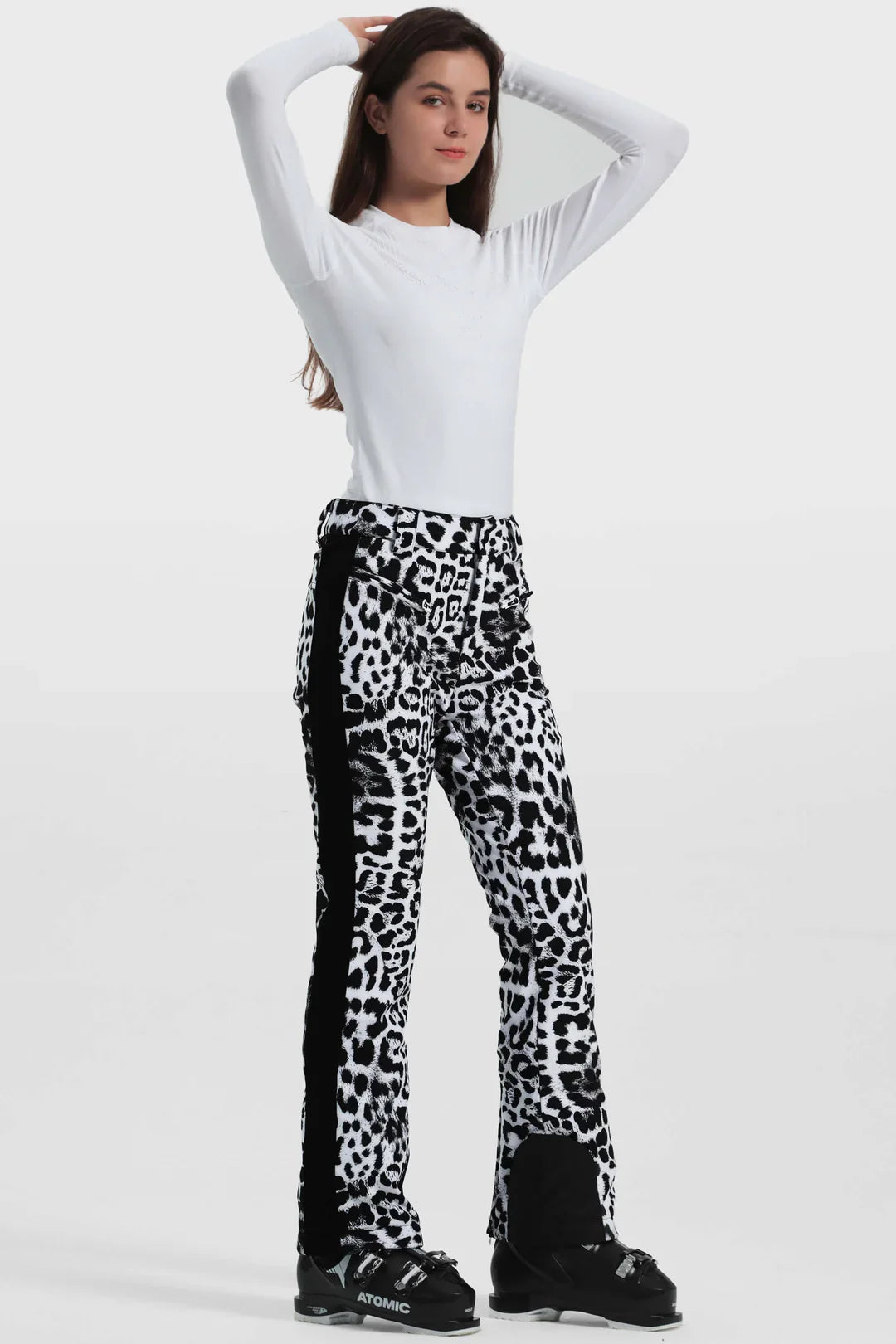 Women's Elegant High Waist Stretch Ski Pants - Gsou Snow