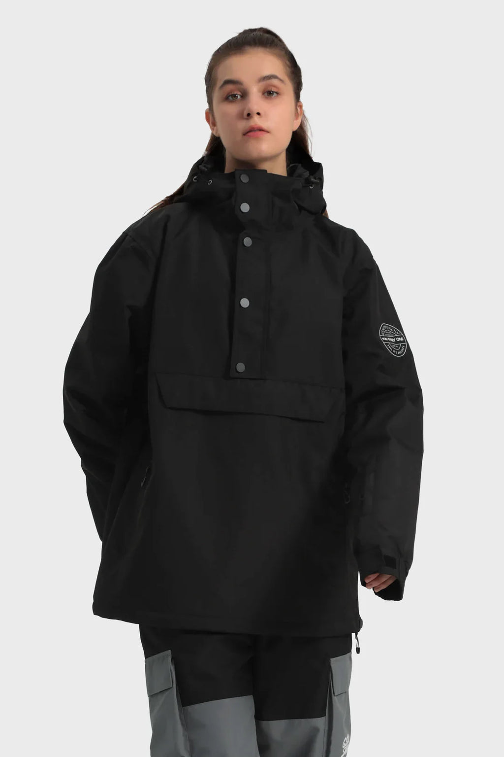 Women's Baggy Snowboard Jacket Blizzard Pullover Snow Jacket - Gsou Snow