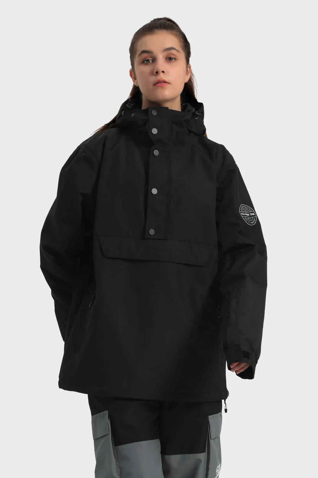 Women's Baggy Snowboard Jacket Blizzard Pullover Snow Jacket - Gsou Snow
