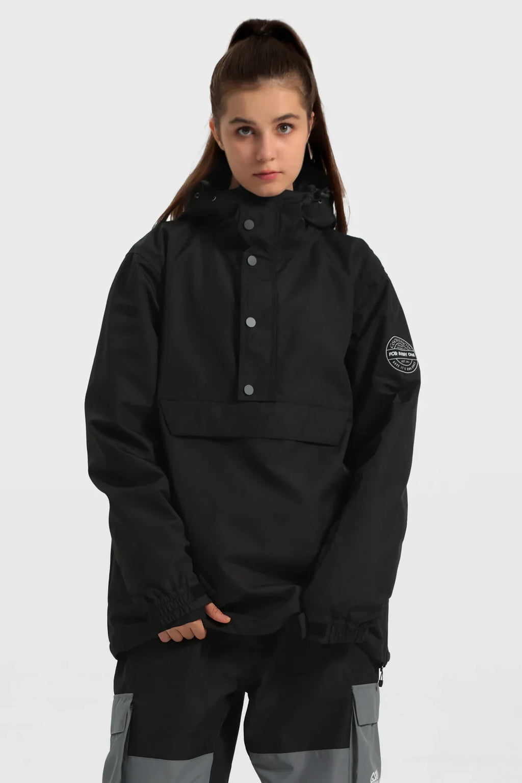 Women's Baggy Snowboard Jacket Blizzard Pullover Snow Jacket - Gsou Snow