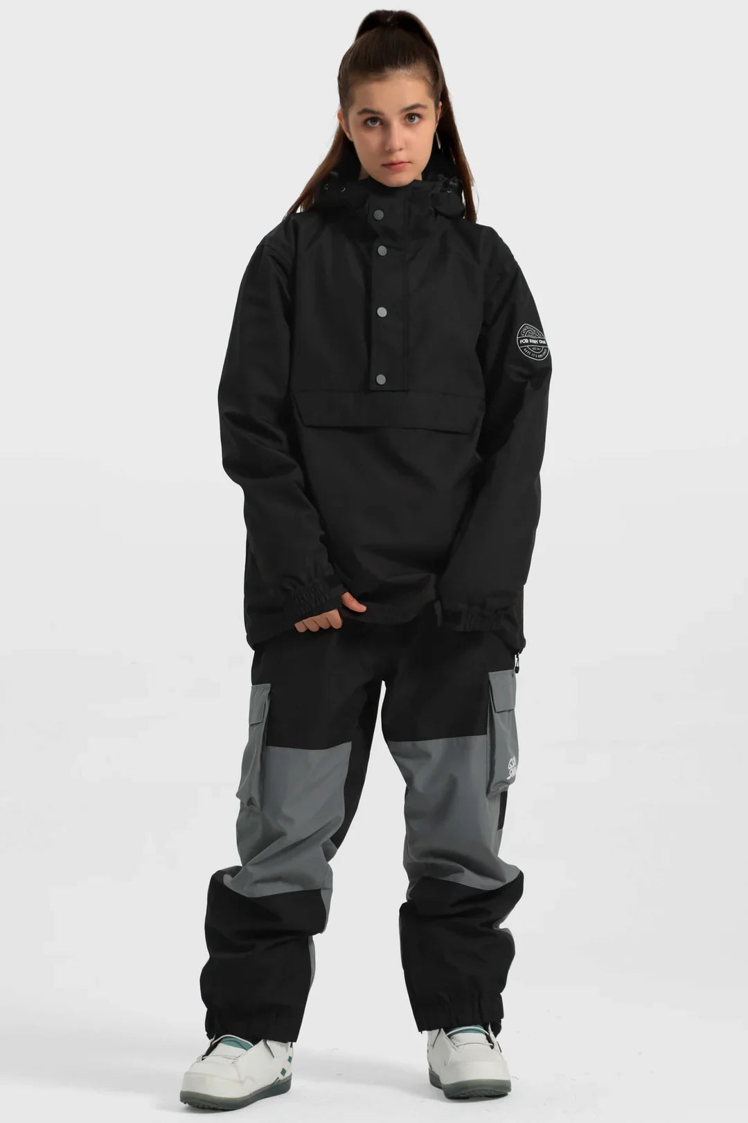 Women's Baggy Snowboard Jacket Blizzard Pullover Snow Jacket - Gsou Snow