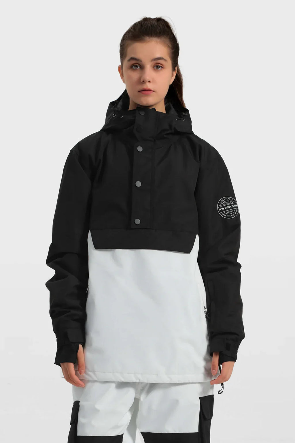 Women's Baggy Snowboard Jacket Blizzard Pullover Snow Jacket - Gsou Snow