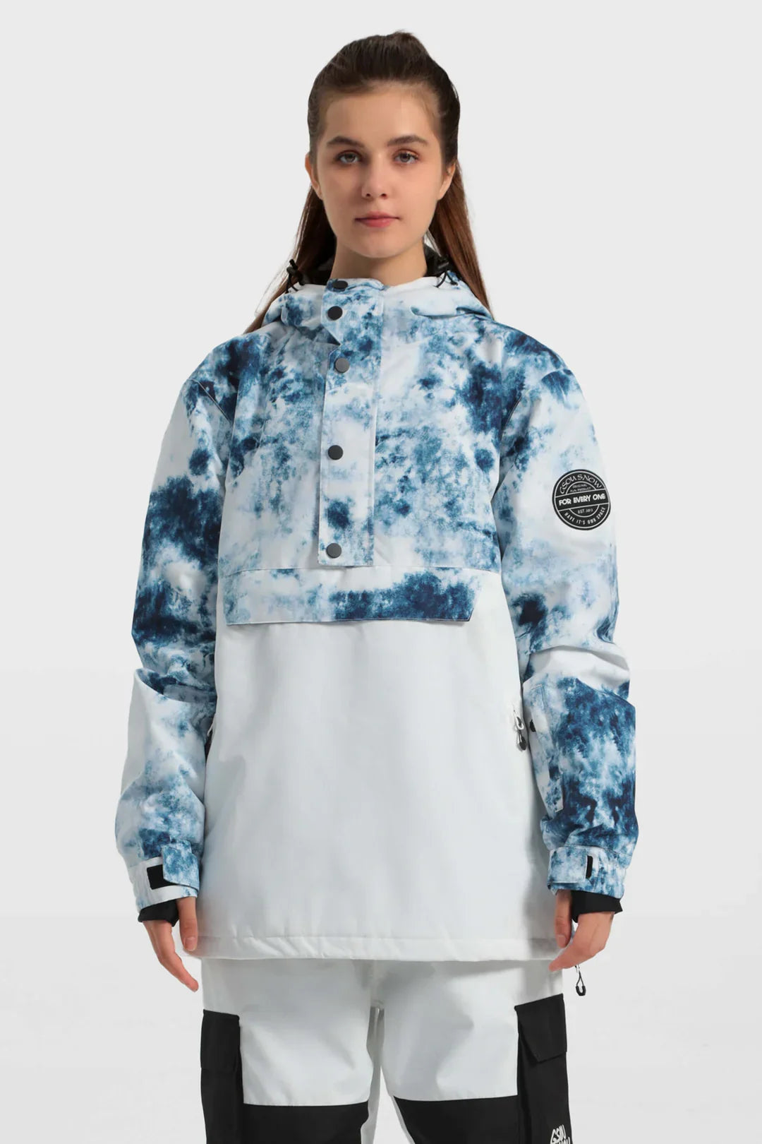 Women's Baggy Snowboard Jacket Blizzard Pullover Snow Jacket - Gsou Snow