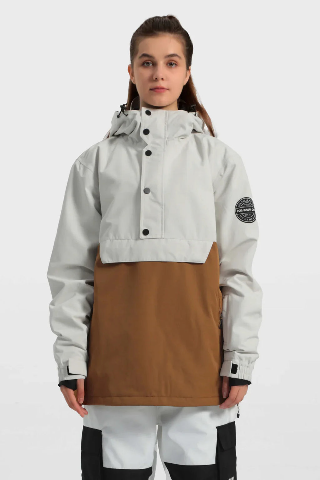 Women's Baggy Snowboard Jacket Blizzard Pullover Snow Jacket - Gsou Snow
