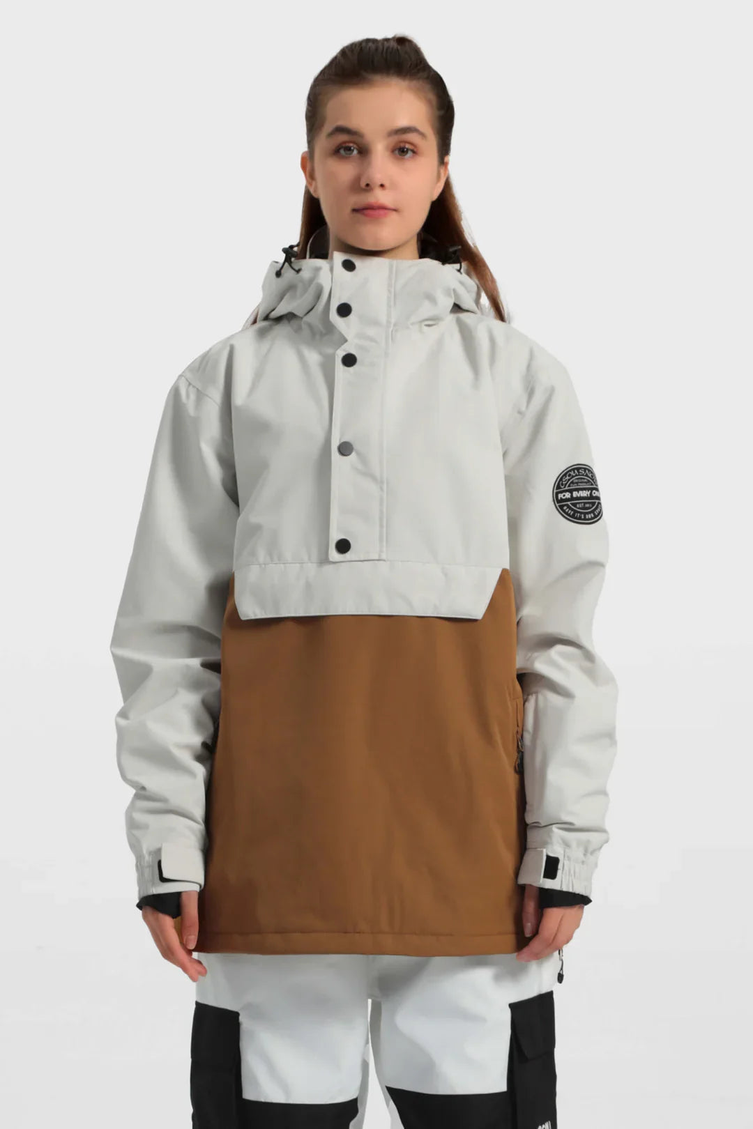 Women's Baggy Snowboard Jacket Blizzard Pullover Snow Jacket - Gsou Snow