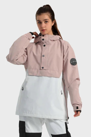 Women's Baggy Snowboard Jacket Blizzard Pullover Snow Jacket - Gsou Snow