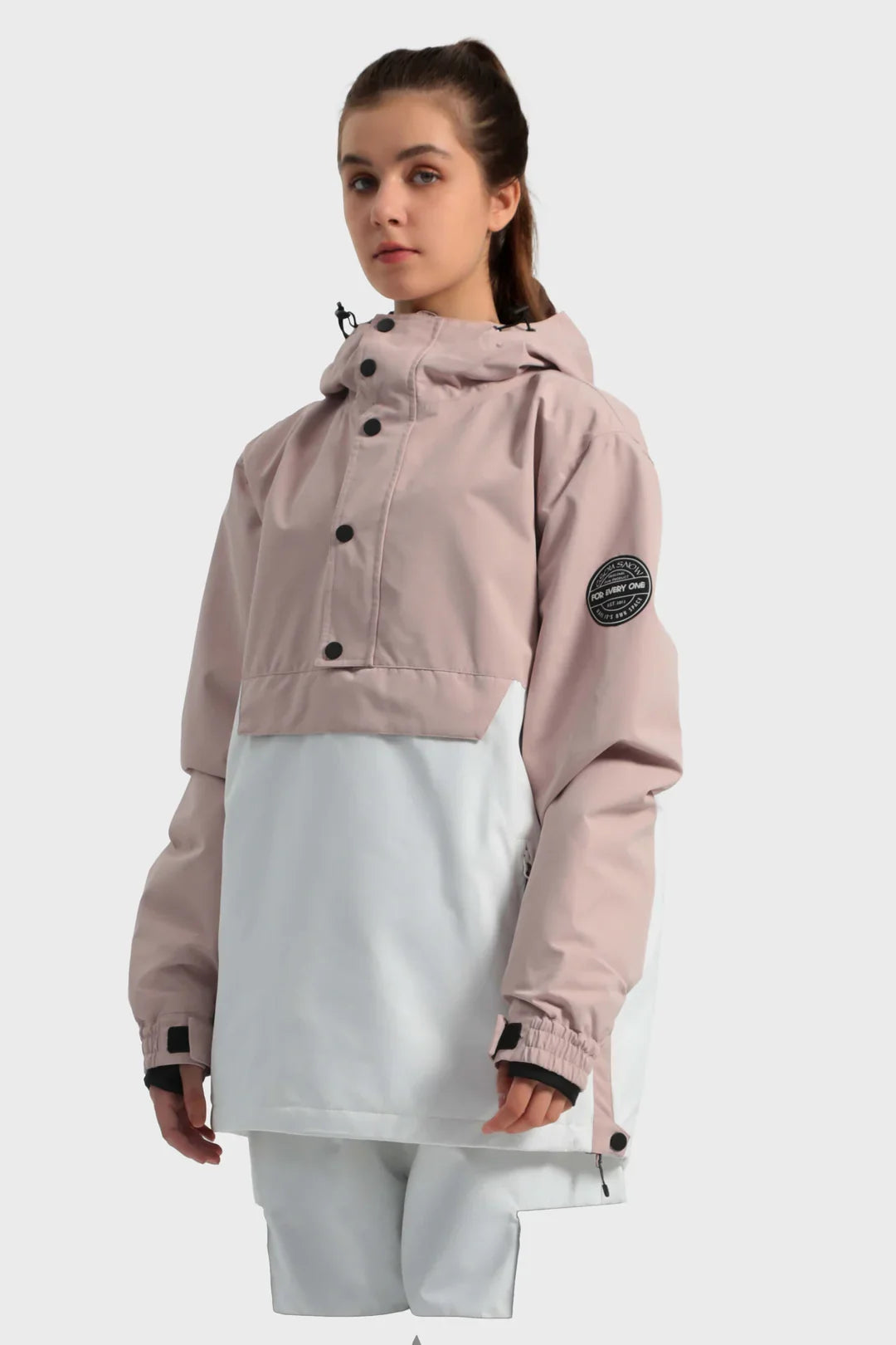 Women's Baggy Snowboard Jacket Blizzard Pullover Snow Jacket - Gsou Snow