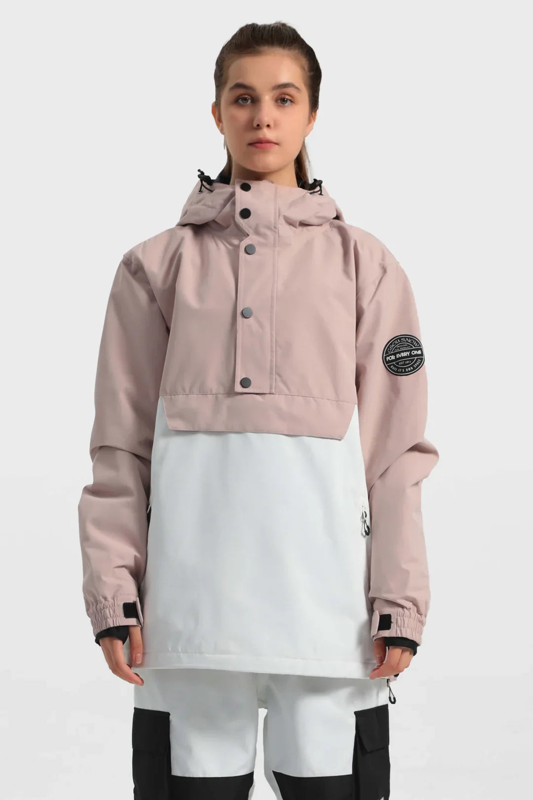 Women's Baggy Snowboard Jacket Blizzard Pullover Snow Jacket - Gsou Snow