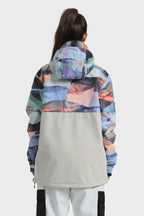 Women's Baggy Snowboard Jacket Blizzard Pullover Snow Jacket - Gsou Snow