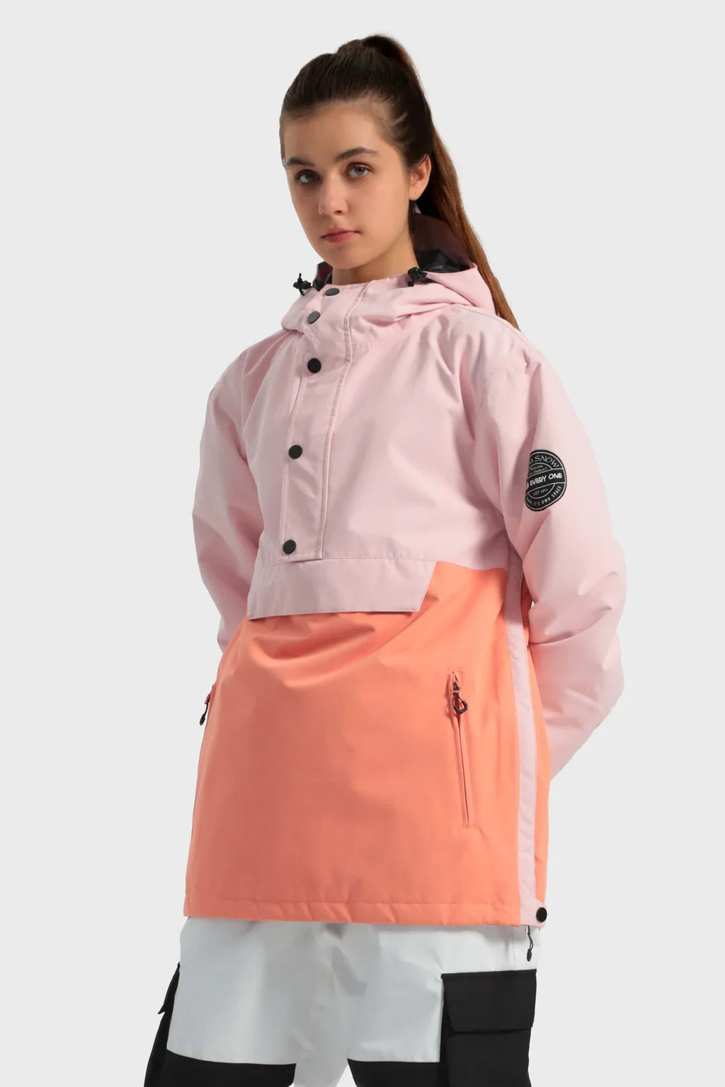 Women's Baggy Snowboard Jacket Blizzard Pullover Snow Jacket - Gsou Snow