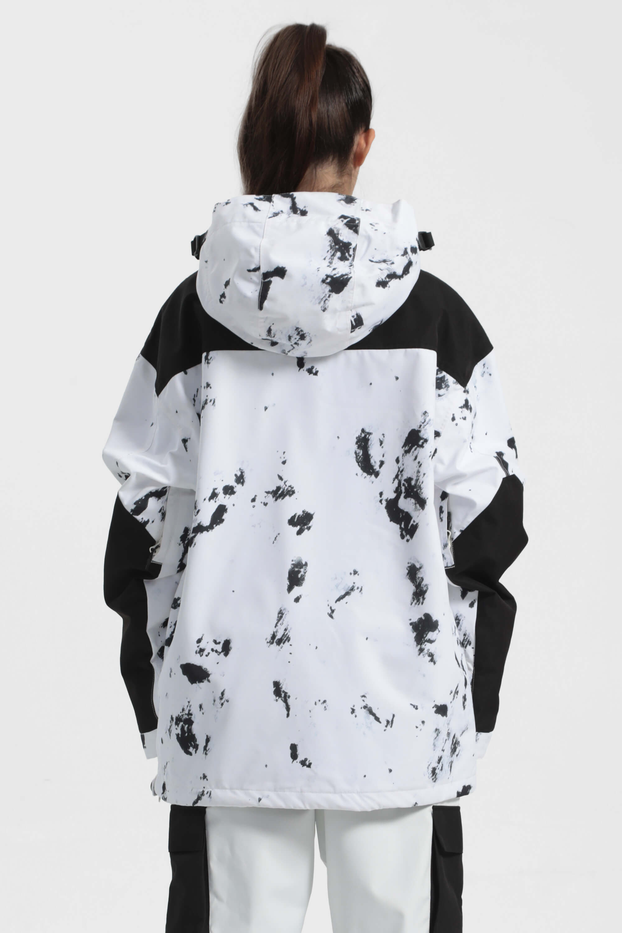 Women's Ink Dot Insulated Color-Block Ski Anorak Snow Anoraks Secondary image