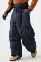 Men's Snow Pants Baggy Cargo Snowboard Pants - Gsou Snow