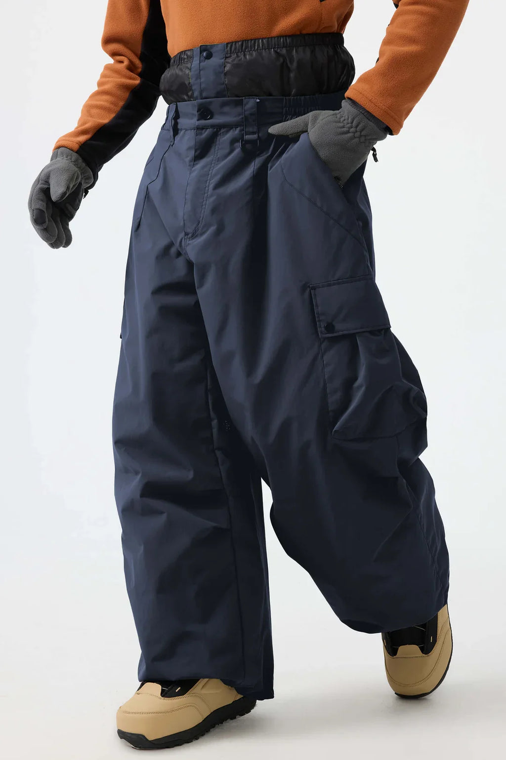 Women's Snow Pants Baggy Cargo Snowboard Pants - Gsou Snow