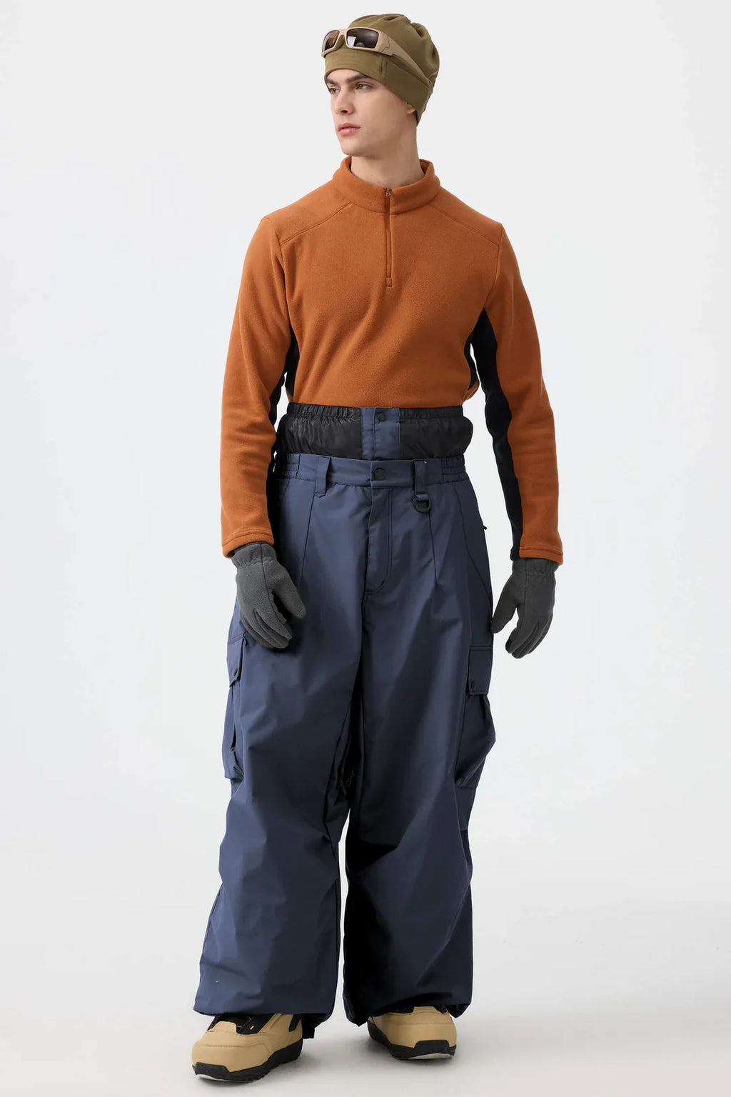Women's Snow Pants Baggy Cargo Snowboard Pants - Gsou Snow
