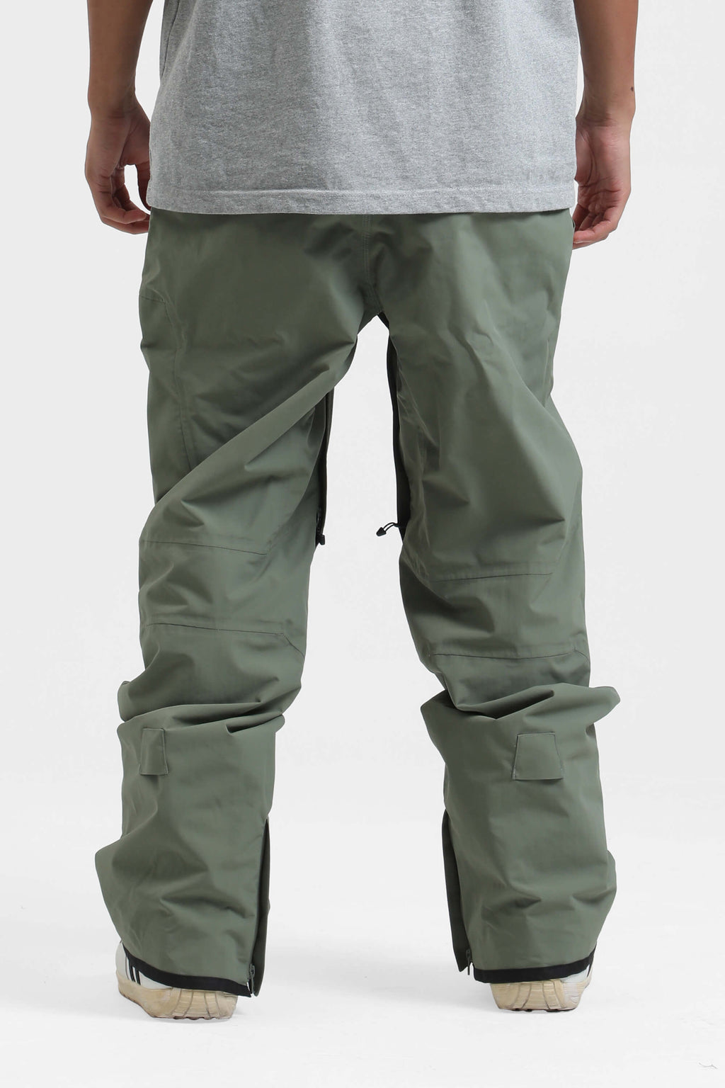 Men's Khaki Multi-Pocket Venting Snow Pants Baggy Ski Pants - Gsou Snow