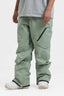 Men's Green Multi-Pocket Venting Snow Pants Baggy Ski Pants - Gsou Snow