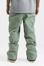Men's Black Multi-Pocket Venting Snow Pants Baggy Ski Pants - Gsou Snow