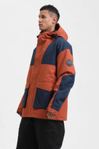 Men's Black Abrasion-Resistant Waterproof Ski Jacket Insulated Softshell Snow Jacket