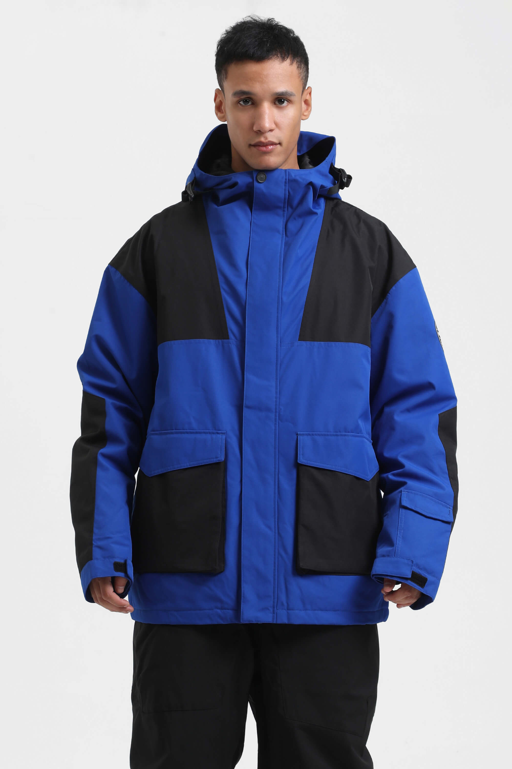 Men's Olive Green & Black Abrasion Resistant Waterproof Snow Jacket Insulated Softshell Ski Jacket - Gsou Snow