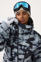 Women's White Face Vented Multi-pocket Snow Jacket Fully Waterproof Ski Jacket - Gsou Snow