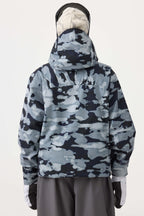 Women's Army Green Multi-Pocket Face-Vented Ski Jacket Fully Waterproof Snow Jacket