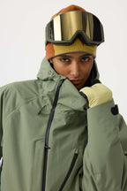 Women's Lavender Multi-Pocket Face-Vented Ski Jacket Fully Waterproof Snow Jacket