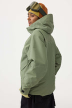 Women's Camouflage Multi-Pocket Face-Vented Ski Jacket Fully Waterproof Snow Jacket