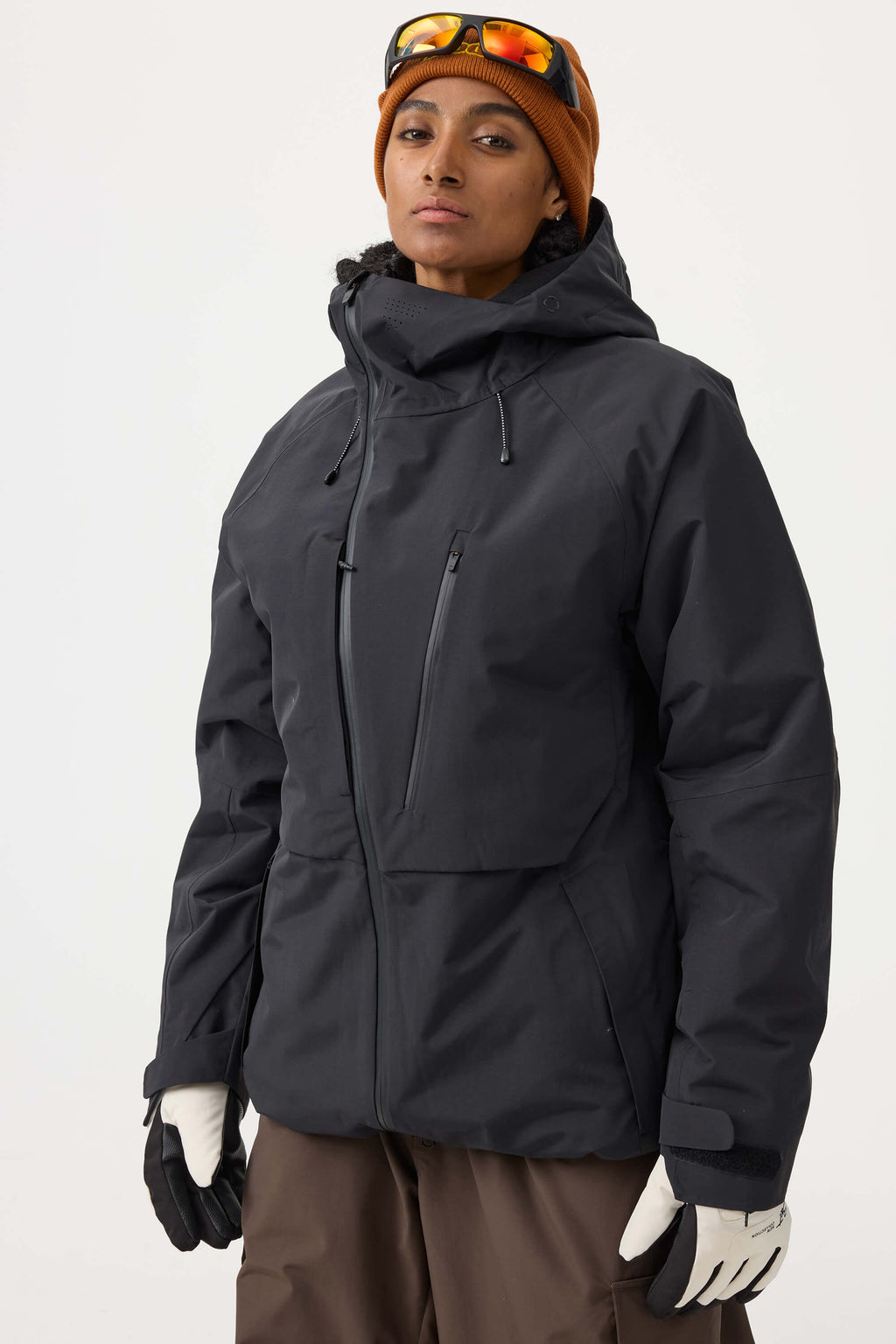 Women's White Face Vented Multi-pocket Snow Jacket Fully Waterproof Ski Jacket - Gsou Snow