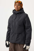 Women's Camouflage Multi-Pocket Face-Vented Ski Jacket Fully Waterproof Snow Jacket