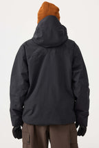 Women's Off White Multi-Pocket Face-Vented Ski Jacket Fully Waterproof Snow Jacket