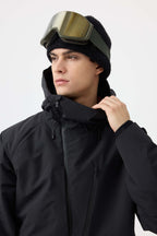 Men's Camouflage Multi-Pocket Face-Vented Ski Jacket Fully Waterproof Snow Jacket
