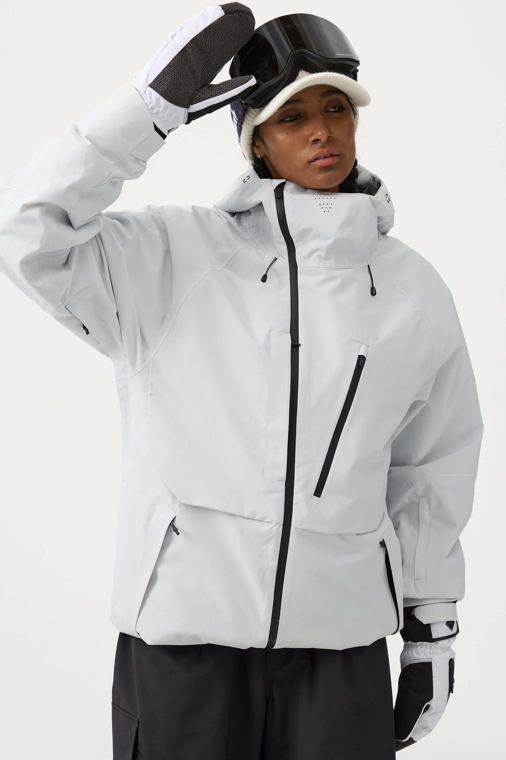 Women's Camouflage Multi-Pocket Face-Vented Ski Jacket Fully Waterproof Snow Jacket