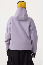 Women's Off White Multi-Pocket Face-Vented Ski Jacket Fully Waterproof Snow Jacket