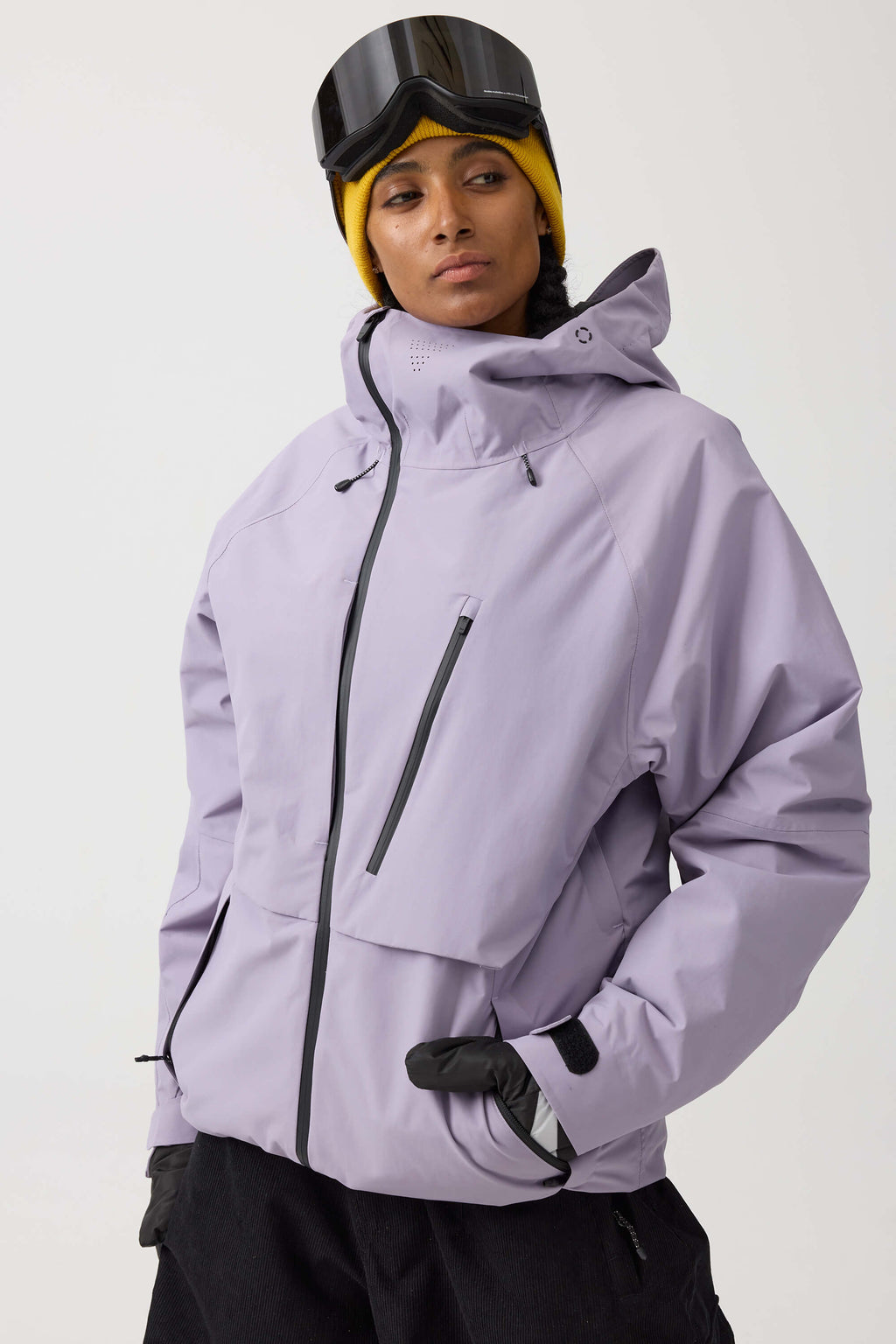 Women's Camouflage Multi-Pocket Face-Vented Ski Jacket Fully Waterproof Snow Jacket