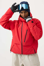 Women's Camouflage Multi-Pocket Face-Vented Ski Jacket Fully Waterproof Snow Jacket