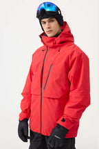 Men's Camouflage Face Vented Multi-pocket Snow Jacket Fully Waterproof Ski Jacket - Gsou Snow