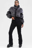 Elegant Women's Grey Faux-Fur Ski Suit One-Piece Snowboard Suit - Gsou Snow