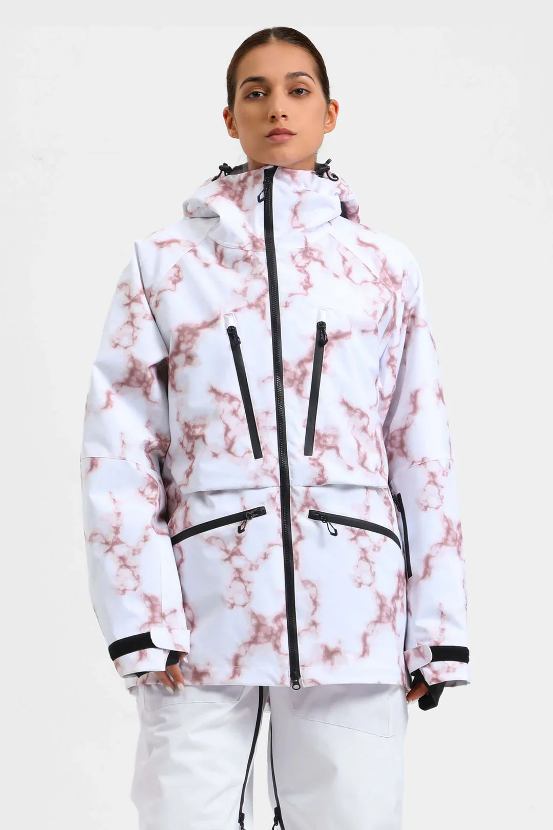 Women's Rider Baggy Snowboard Jacket  Cargo Snow Jacket - Gsou Snow