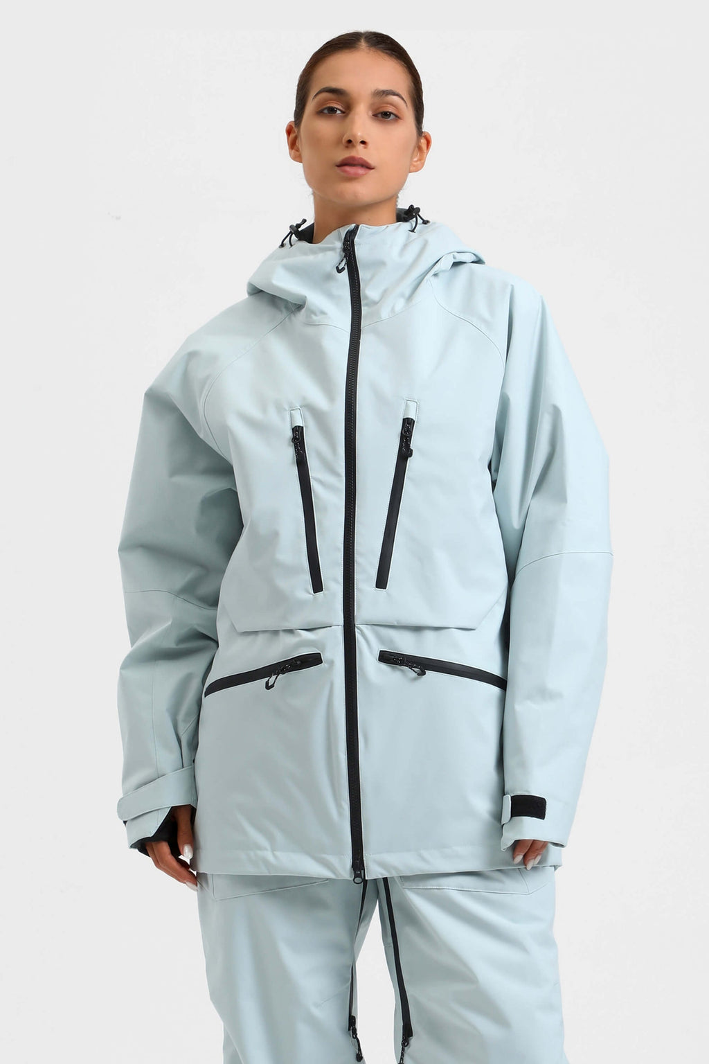 Women's Rider Baggy Snowboard Jacket  Cargo Snow Jacket - Gsou Snow